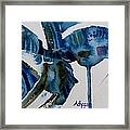 Little Blue Abstract 2 Of 6 Framed Print
