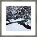 Little Fall Creek Winter Framed Print