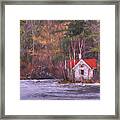 Little House On The Lake Framed Print