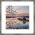 Little Island On Sunset Framed Print