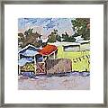 Little Road Farm Market Framed Print