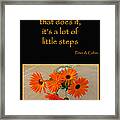 Little Steps Framed Print