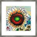 Little Sunflower Framed Print