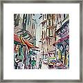 Little Trip At Exotic Streets In Istanbul Framed Print