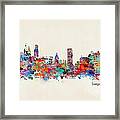 Liverpool Skyline Framed Print