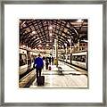 Liverpool Station #liverpool #tram Framed Print