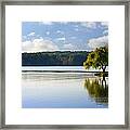 Lone Tree On The River Framed Print