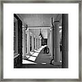 Lonely Train Station At Valley Forge Framed Print