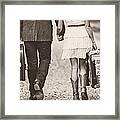 Long And Dusty Road Framed Print