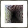 Long Tunnel In Ft Adams Framed Print