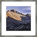 Longs Peak Sunset Framed Print