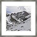 Longs Peak Winter Framed Print