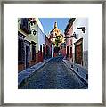 Looking Down Aldama Street, Mexico Framed Print
