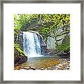 Looking Glass Waterfall In The Spring 2 Framed Print