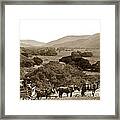 Looking Up The Carmel Valley California Circa 1880 Framed Print