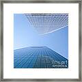 Looking Upwards - Colored - New York City Framed Print