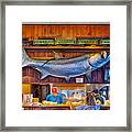 Loose Caboose Restaurant - Boca Grande Framed Print