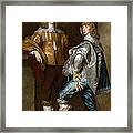 Lord John Stuart And His Brother Lord Bernard Stuart Framed Print