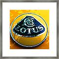 Lotus Logo In Spring 9 Framed Print