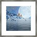 Love Birds By The Light Of The Moon Framed Print