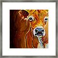 Love Cow Framed Print