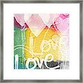 Love Hearts Framed Print