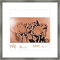 Endless Love. Love Is... Collection 13. Romantic Framed Print