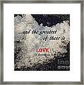 Love Is Great Framed Print