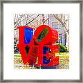 Love Sculpture - Penn Campus Framed Print