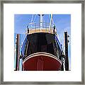 Low Angle View Of A Sailing Ship Framed Print