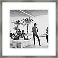 Luis And Alvaro Figuerroa With Friends Framed Print