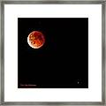 Lunar Eclipse April 15  2014 Framed Print