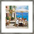 Lunch In Portofino Framed Print