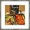 #lunch #tomatoes #homemade #hummus Framed Print