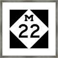 M 22 Framed Print