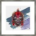 Maasai Mask - The Rain God Ngai Framed Print