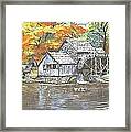 Mabry Grist Mill In Virginia Usa Framed Print