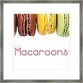 Macaroons Isolated Framed Print
