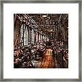 Machinist - A Fully Functioning Machine Shop Framed Print