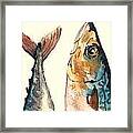 Mackerel Fishes Framed Print