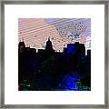 Madison City Skyline Framed Print