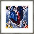 Madonna And Child With Saint Martina And Saint Agnes Framed Print