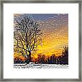 Magical Winter Sunset Framed Print