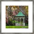 Magnolia Garden Throw Pillow Framed Print