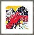 Raven As Maiden Mother And Crone Framed Print