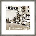 Main Street Salinas California 1941 Framed Print