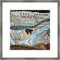 Maine Rock Painting Framed Print
