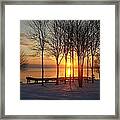 Maine Winter Sunrise Framed Print