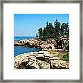 Maine's Rocky Coastline Framed Print