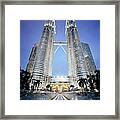 Malaysia, Kuala Lumpur, Petronas Towers Framed Print